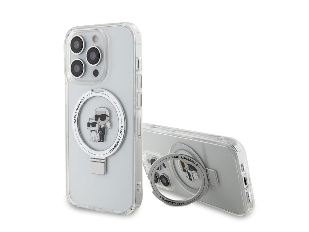 KARL LAGERFELD Hülle iPhone 15 Pro Karl und Choupette