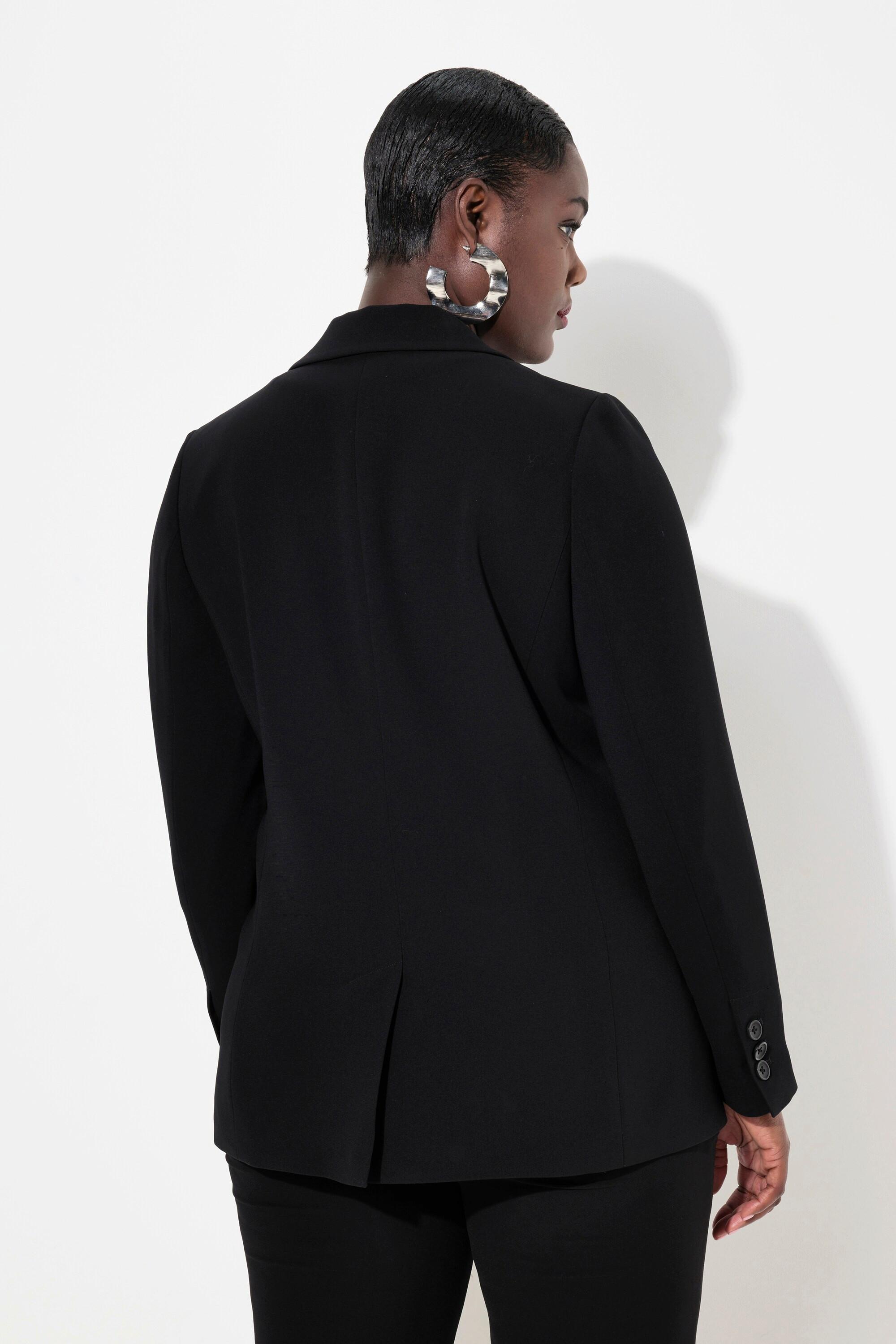 Ulla Popken Blazer, Reverskragen, Klappentaschen, Knopfverschluss