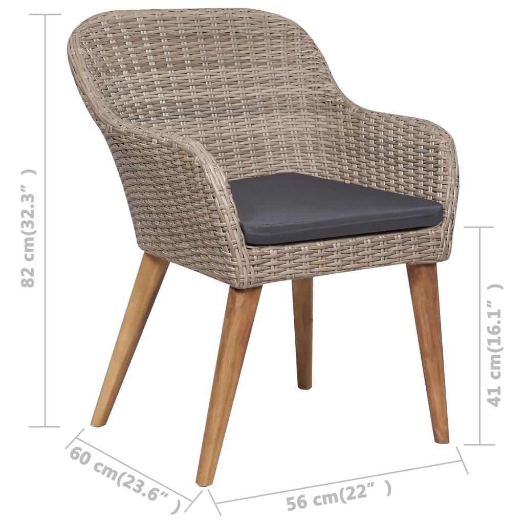 VidaXL Gartenmöbel-set poly-rattan