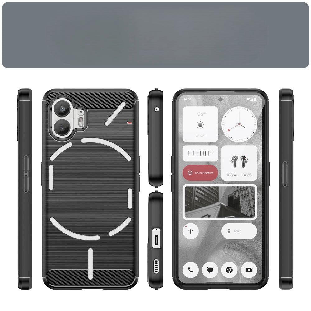 Cover-Discount Nothing Phone (2) - Metall Carbon Look Hülle