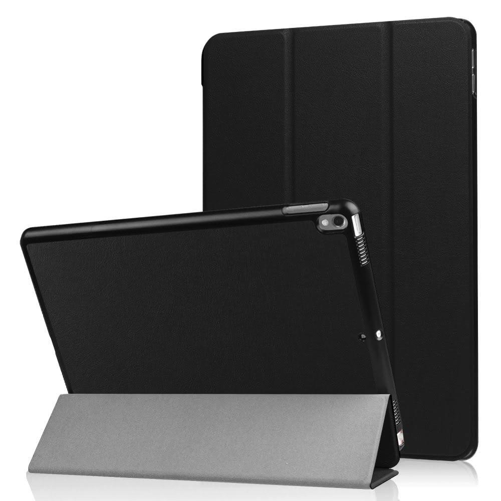 Cover-Discount iPad 10.5 - Tri-fold Smart Leder Case Schwarz