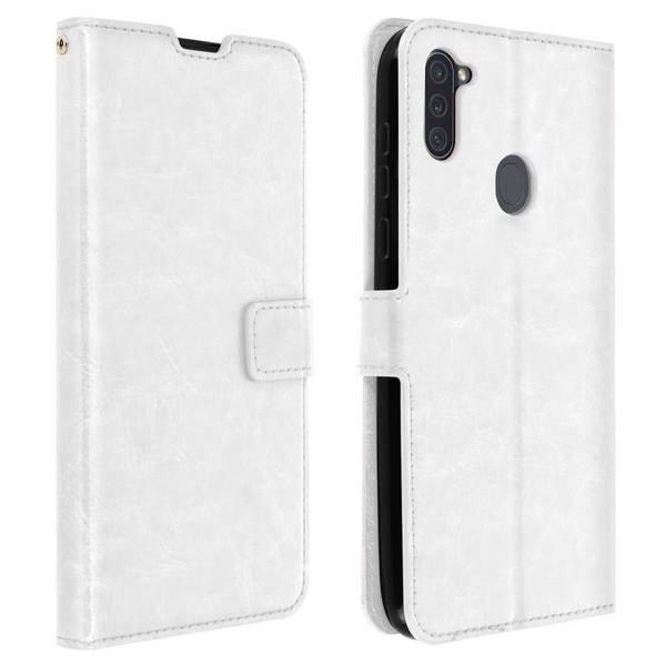 Avizar Vintage Case Galaxy A11 Weiß