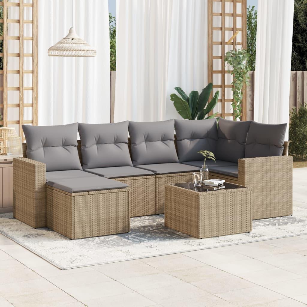 VidaXL Garten sofagarnitur poly-rattan