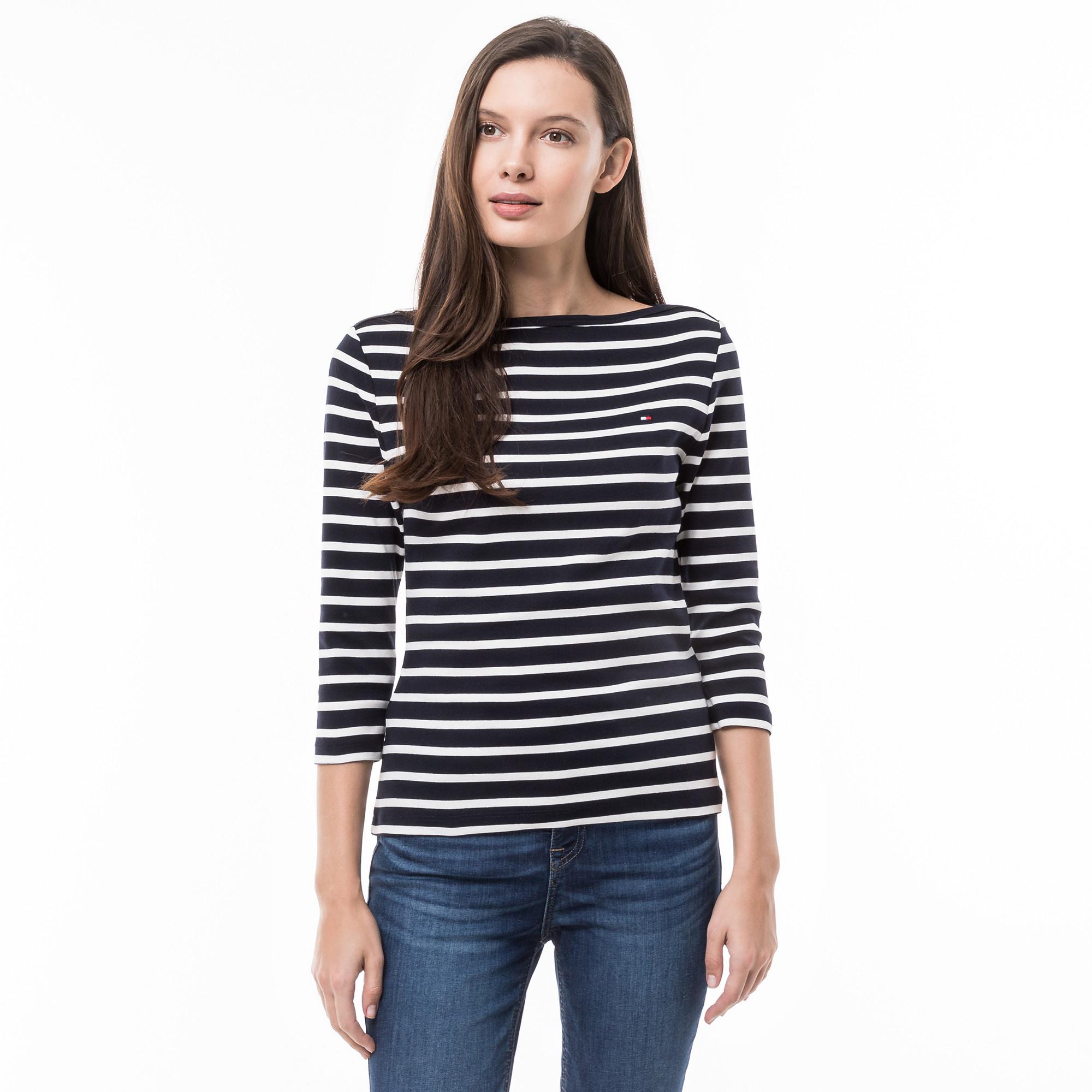 TOMMY HILFIGER New Cody Gestreiftes Rundhals T-Shirt