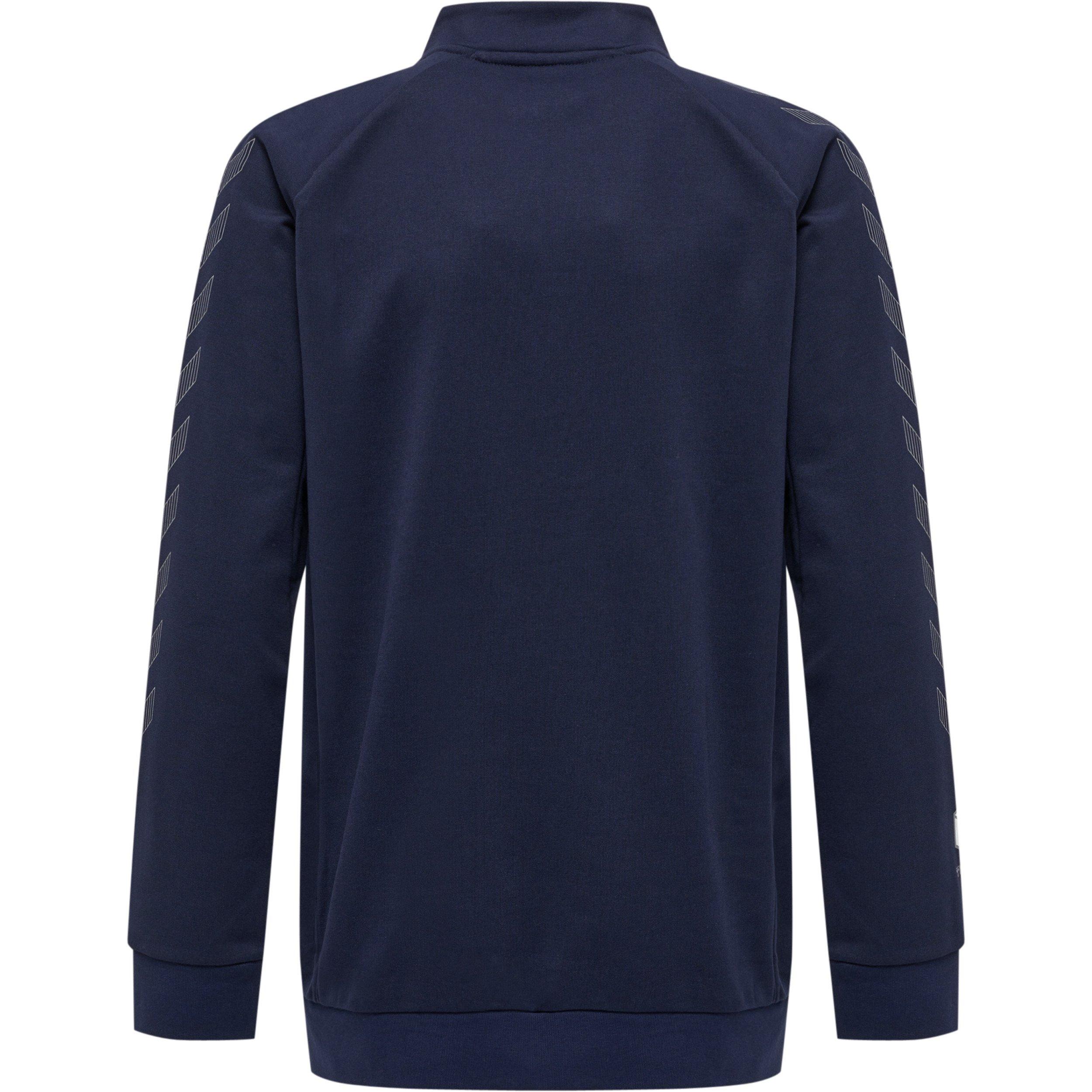 Hummel kinder baumwoll-trainingsjacke mit reißverschluss move grid