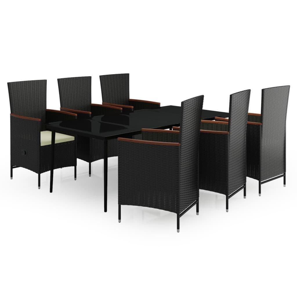 VidaXL Garten essgruppe poly-rattan