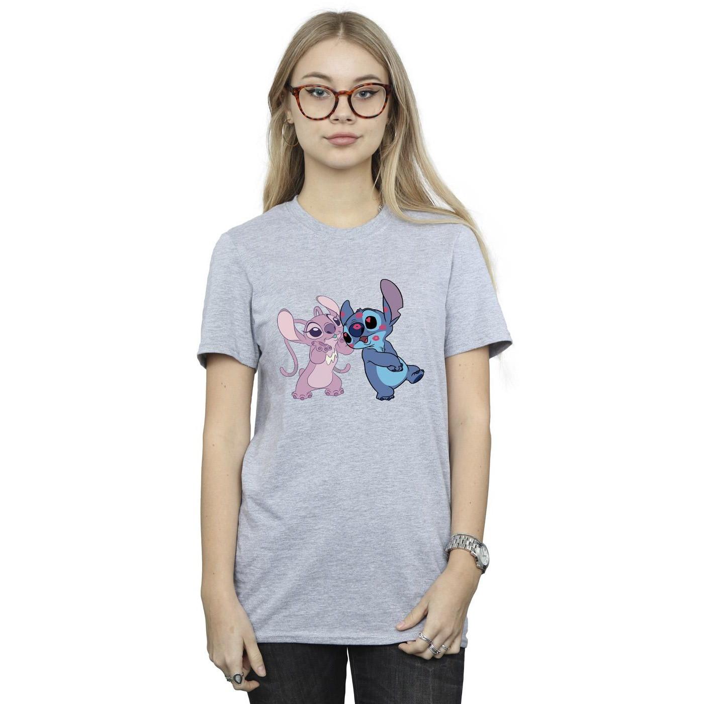 Disney Stitch und Angel Grafik T-Shirt