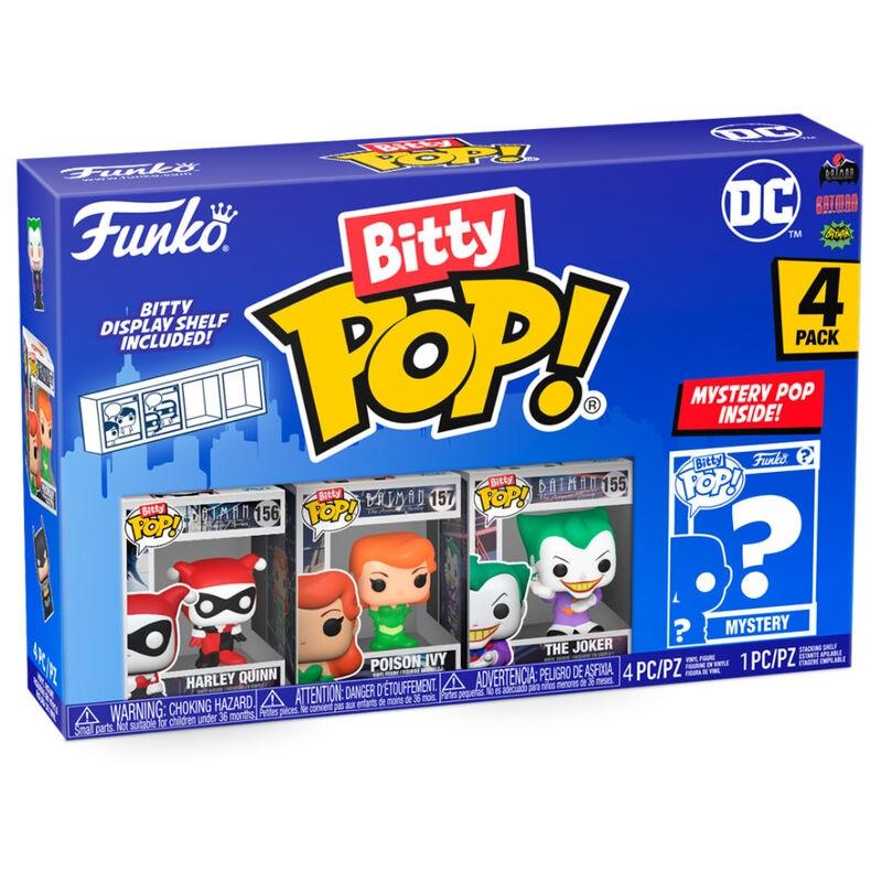 Funko Bitty Pop! Harley Quinn, The Joker, Poison Ivy und Mystery (4Teile)