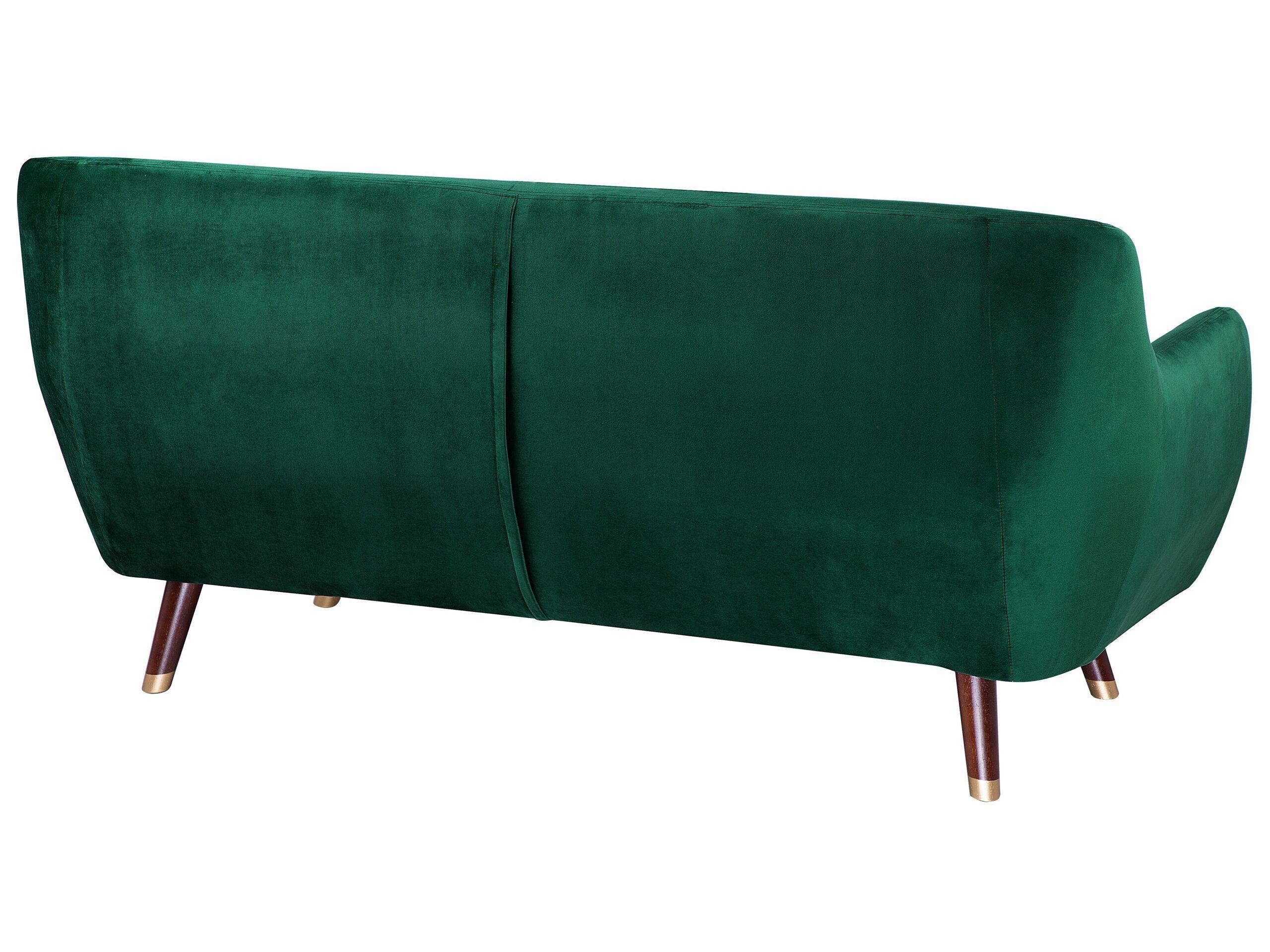 Beliani 3 Sitzer Sofa aus Samtstoff Glamourös BODO