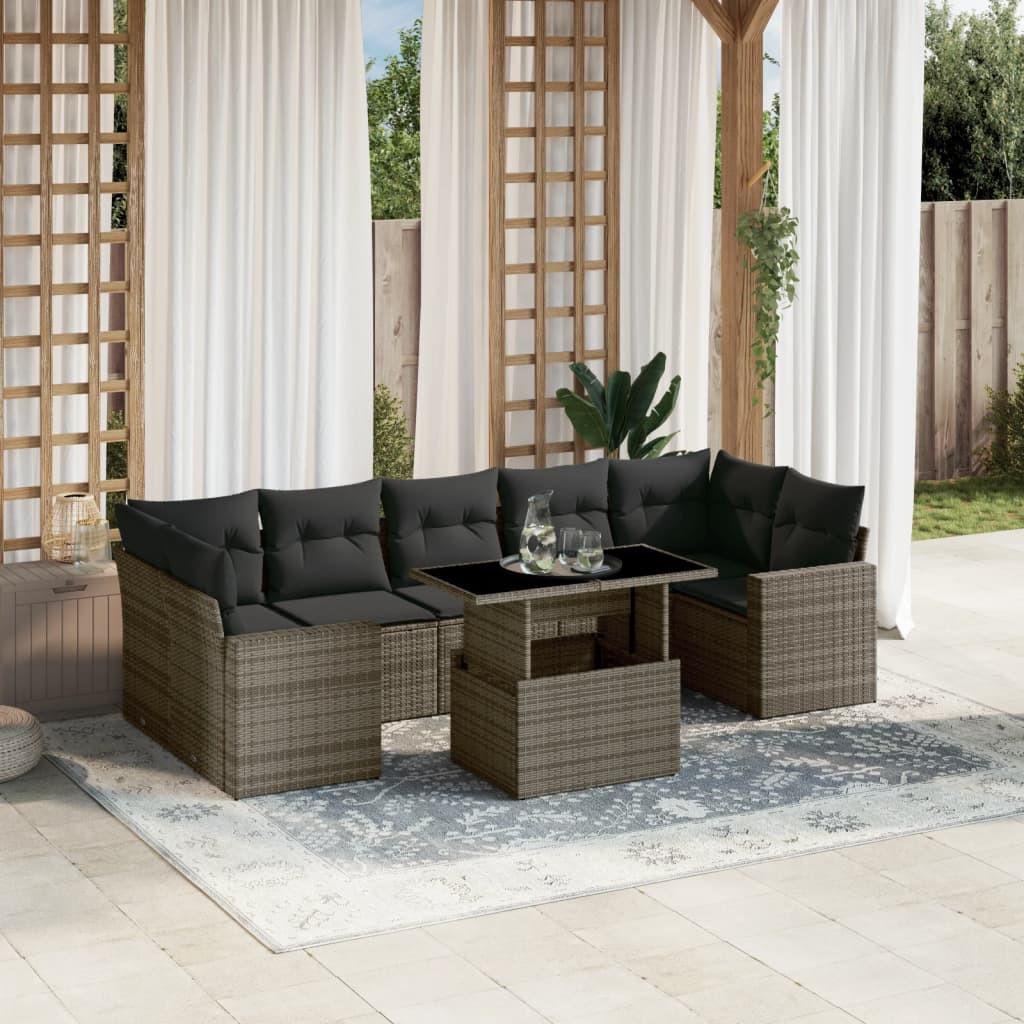 VidaXL Garten sofagarnitur poly-rattan