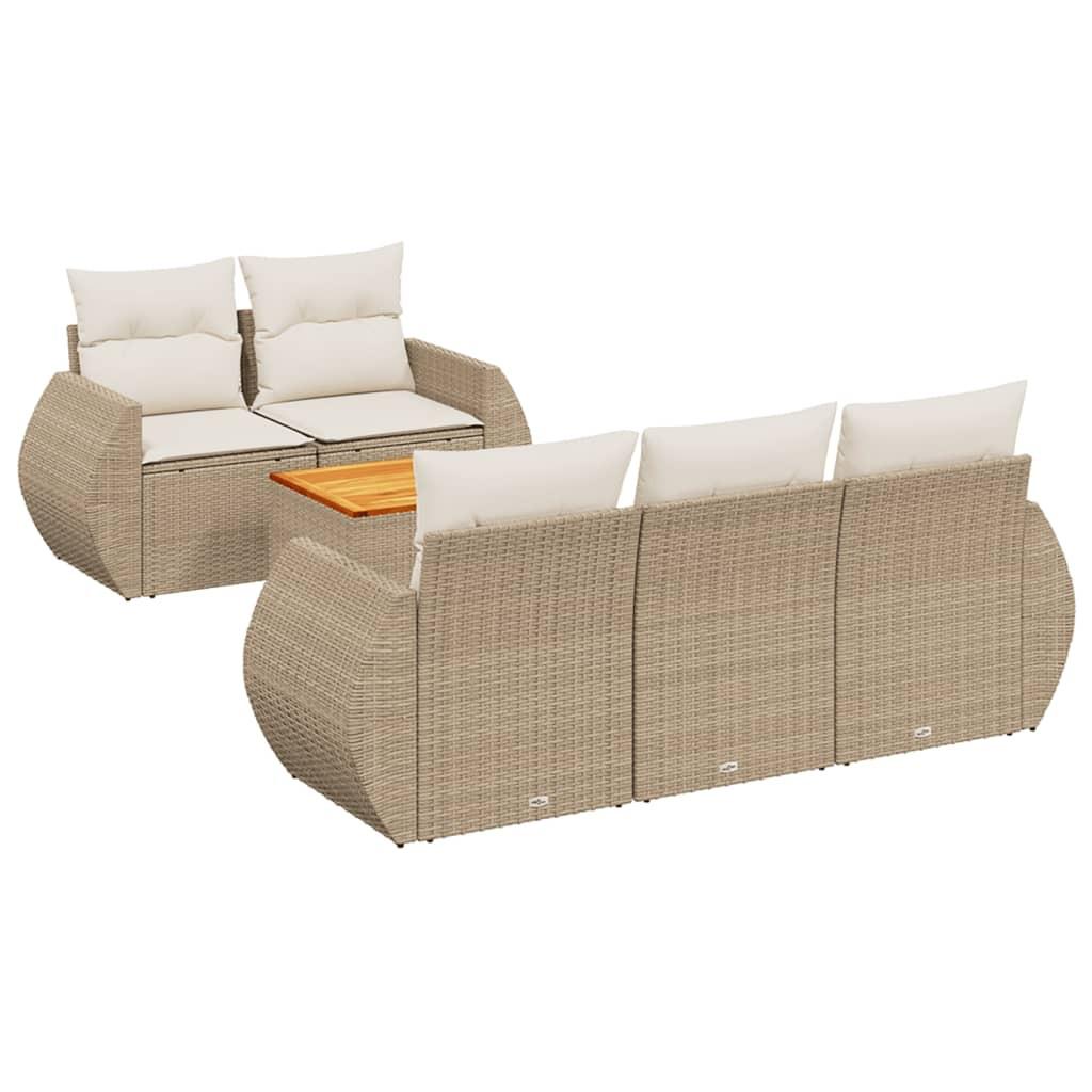 VidaXL Garten sofagarnitur poly-rattan