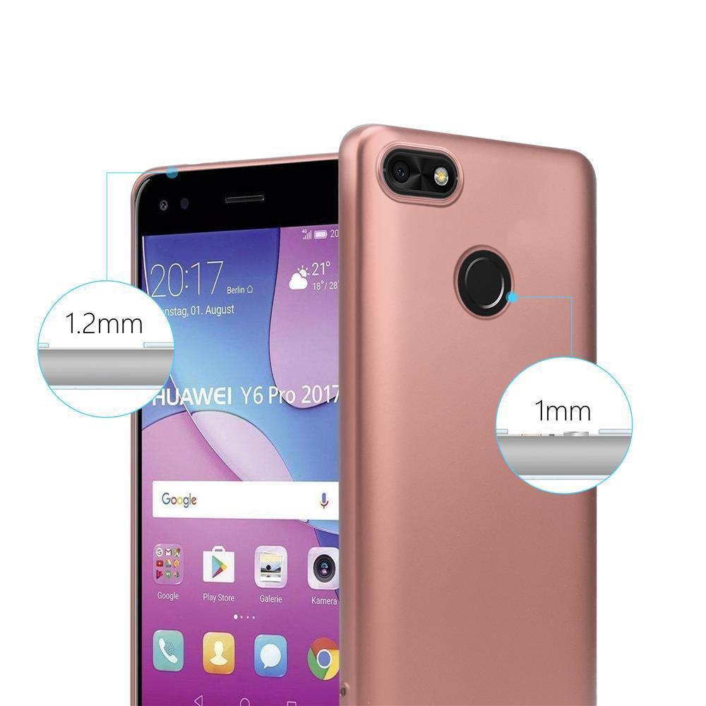 Cadorabo Hülle für Huawei Y6 PRO 2017 TPU Silikon Matt