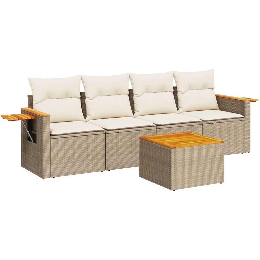 VidaXL Garten sofagarnitur poly-rattan