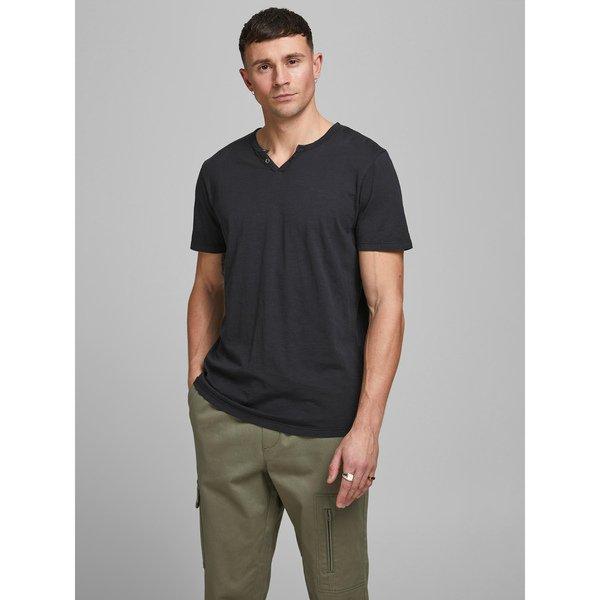 JACK & JONES JJESPLIT Neck Tee Kurzarm T-Shirt