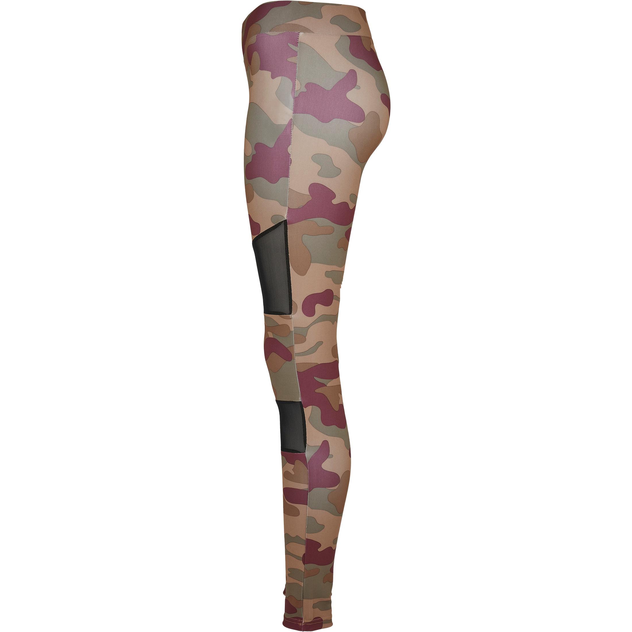 URBAN CLASSICS leggings damen camo tech mesh
