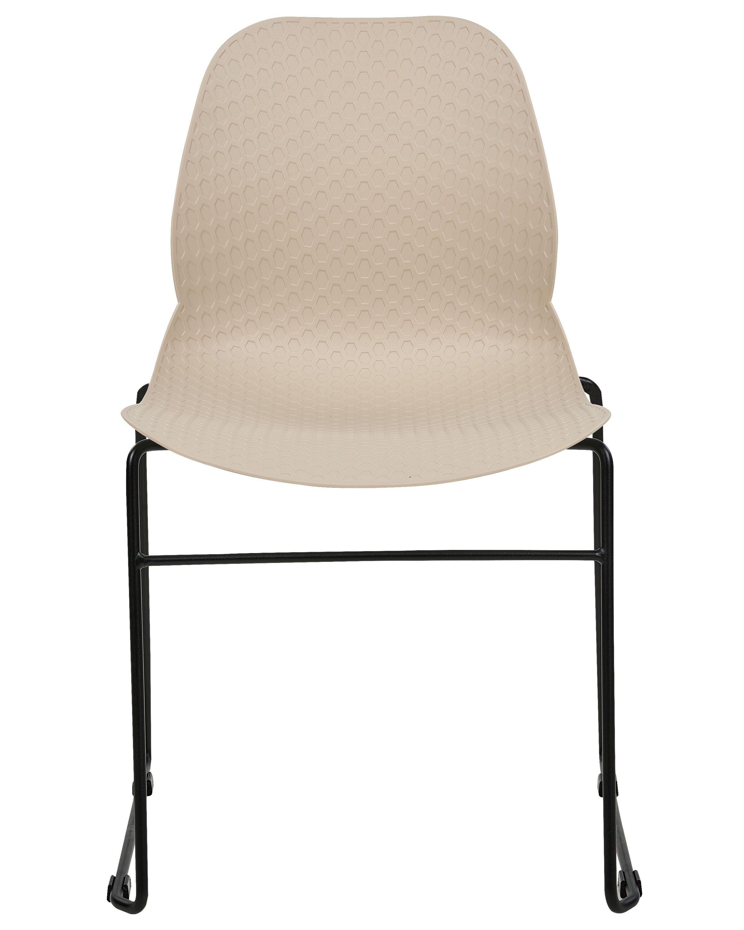 Beliani Konferenzstuhl 4er Set aus Polypropylen Modern PANORA