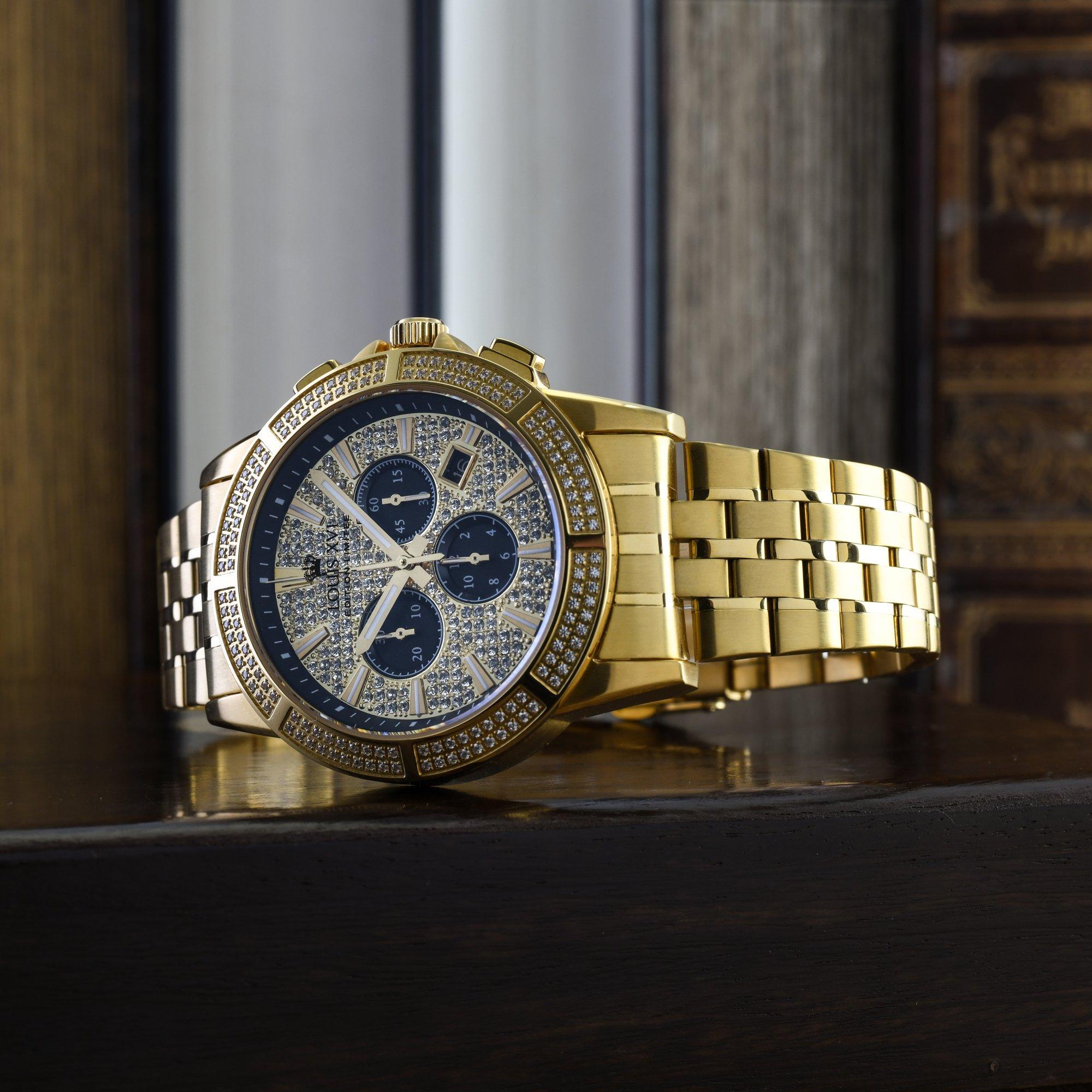 LOUIS XVI Majesté Iced Out Chronograph Uhr