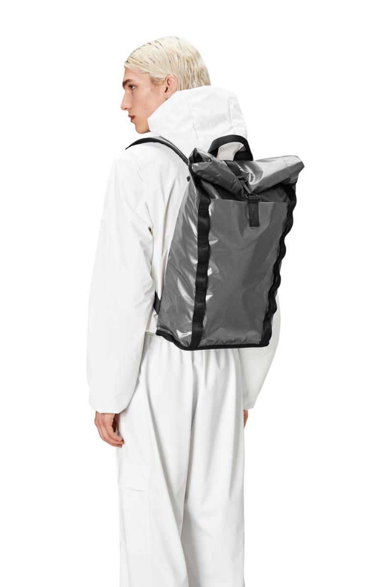 RAINS Sibu Rolltop Rucksack W3 Grau