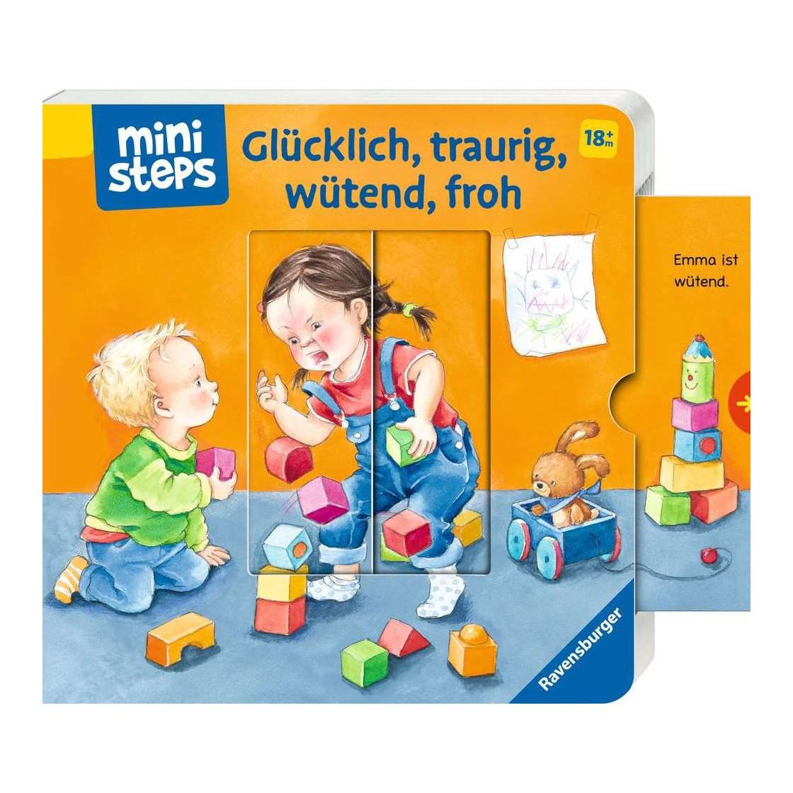 ministeps Glücklich, traurig, wütend, froh Sandra Grimm Gebundene Ausgabe