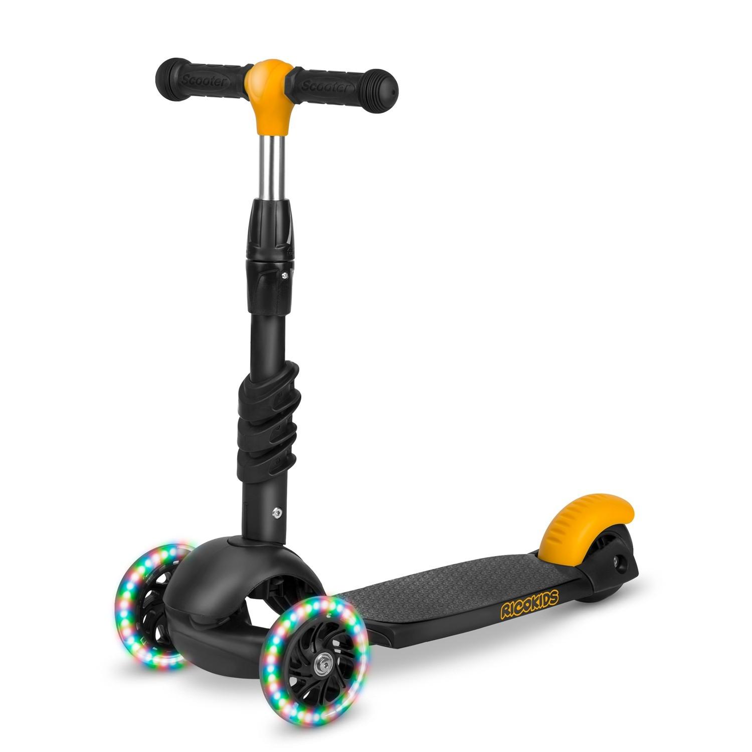 B2X Dreirädriger Roller Ricokids Cubi – Schwarz und Orange