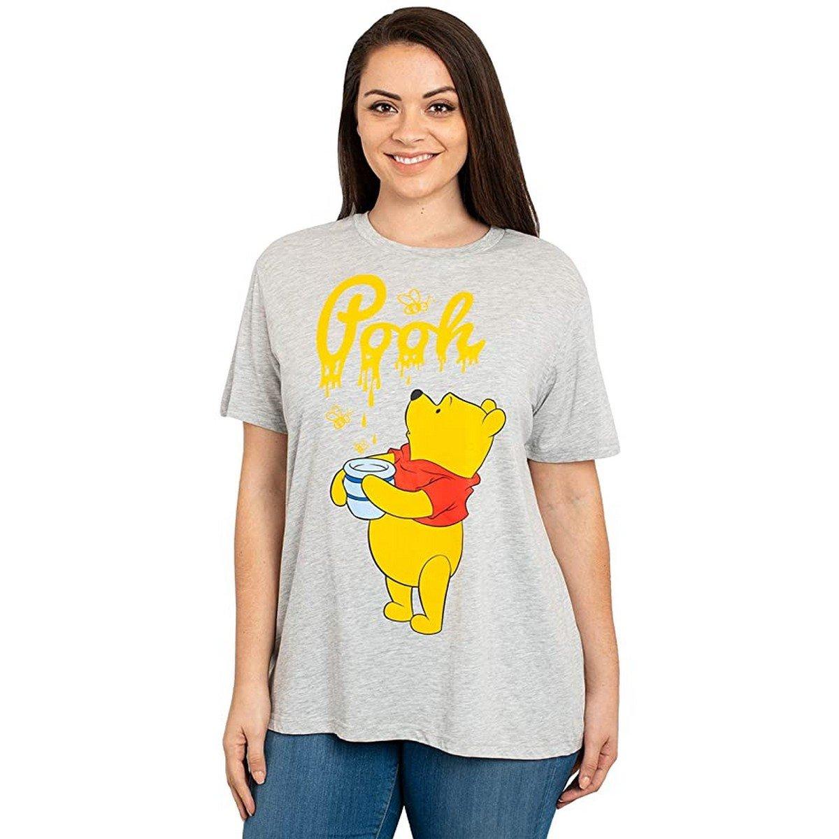 Winnie the Pooh Winnie the Pooh Bedrucktes Rundhals Kurzarm T-Shirt