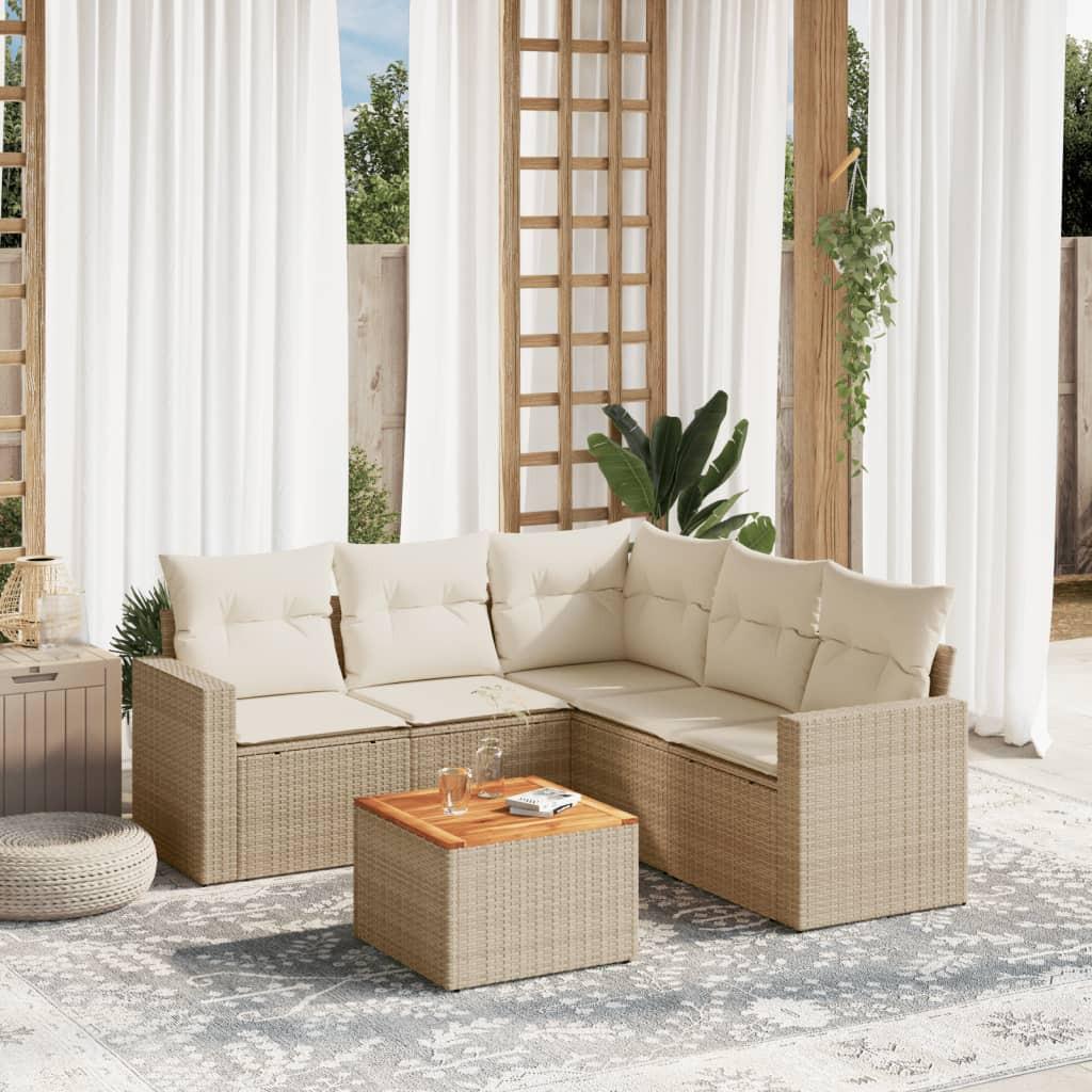VidaXL Garten sofagarnitur poly-rattan