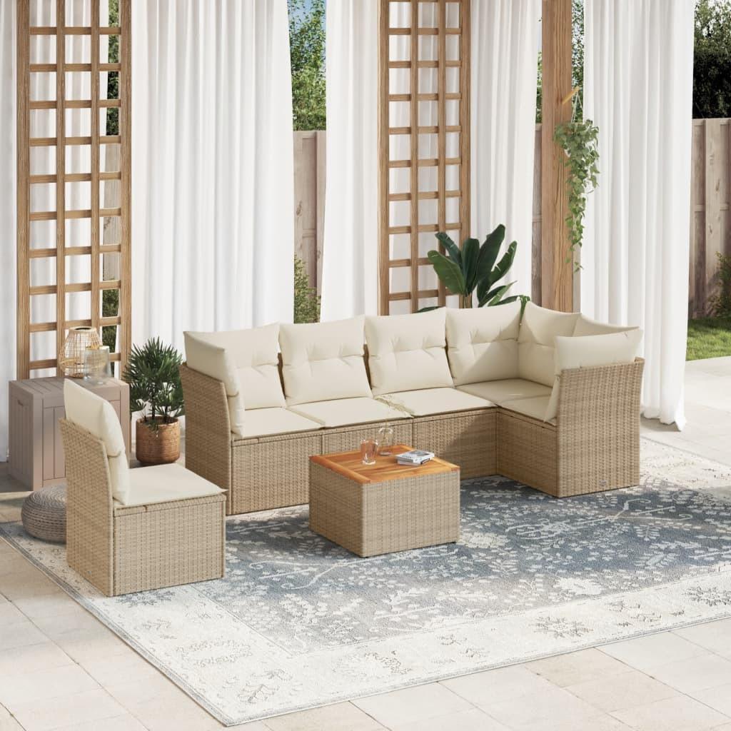 VidaXL Garten sofagarnitur poly-rattan