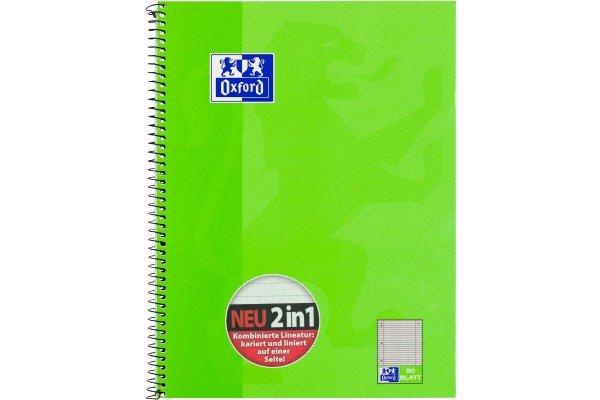 Oxford OXFORD Collegeblock A4+ 100050362 kariert/liniert, 90g 80 Blatt