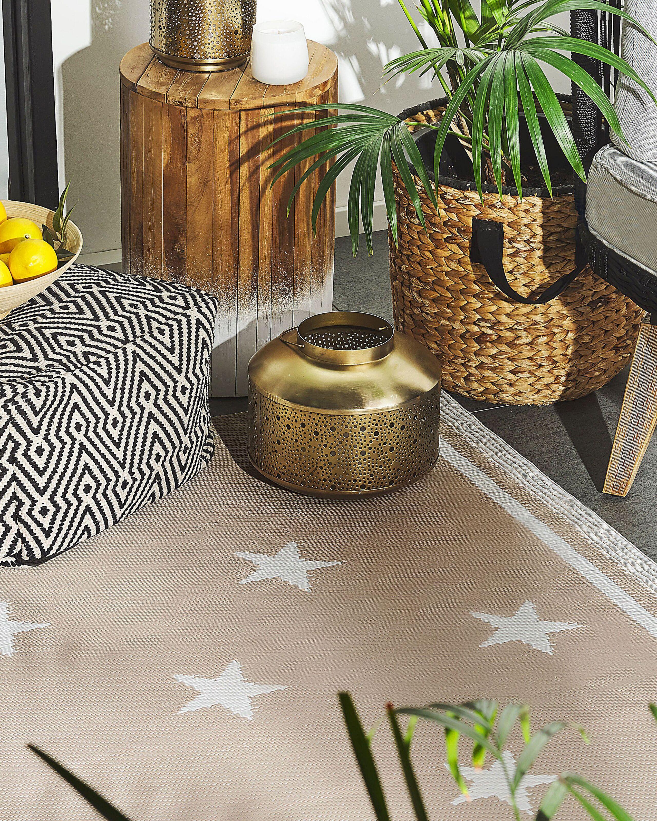 Beliani Outdoorteppich aus Polypropylen Modern LATUR