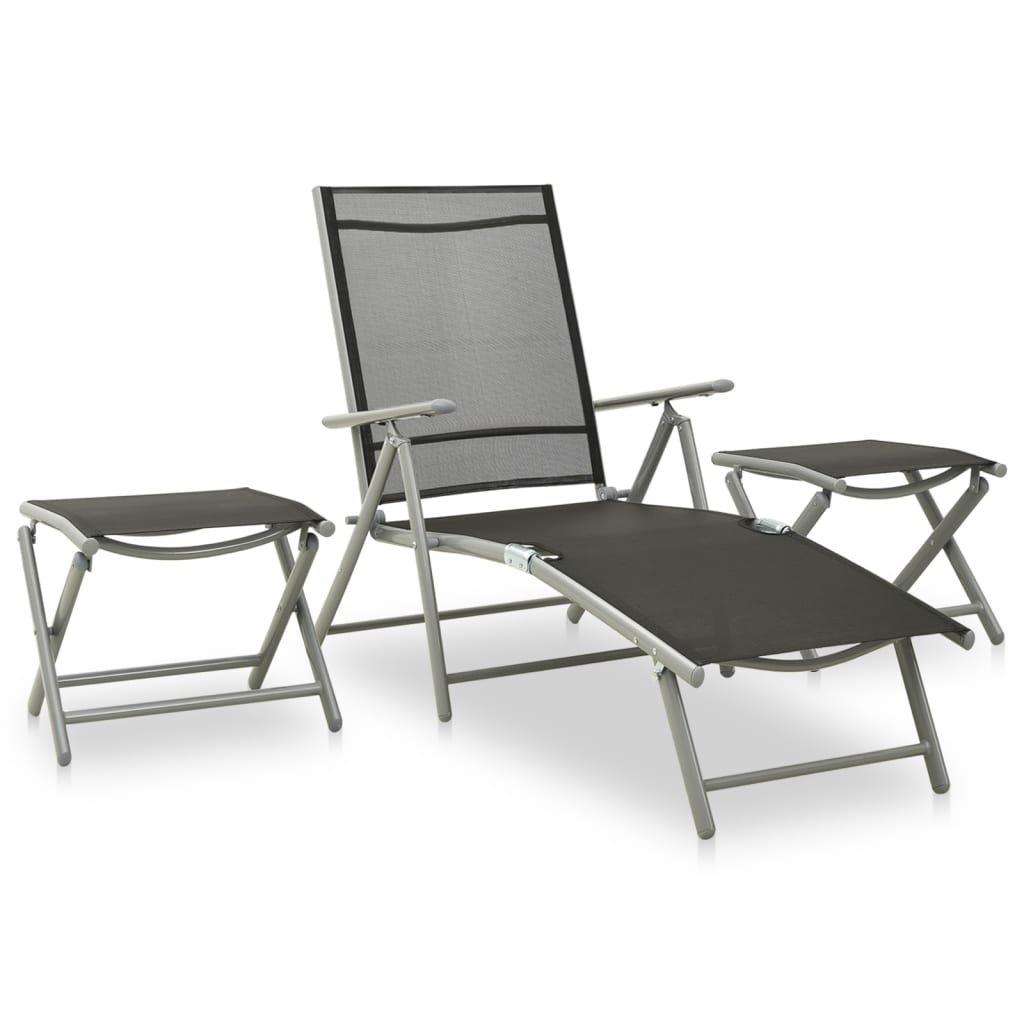VidaXL Garten-lounge-set aluminium