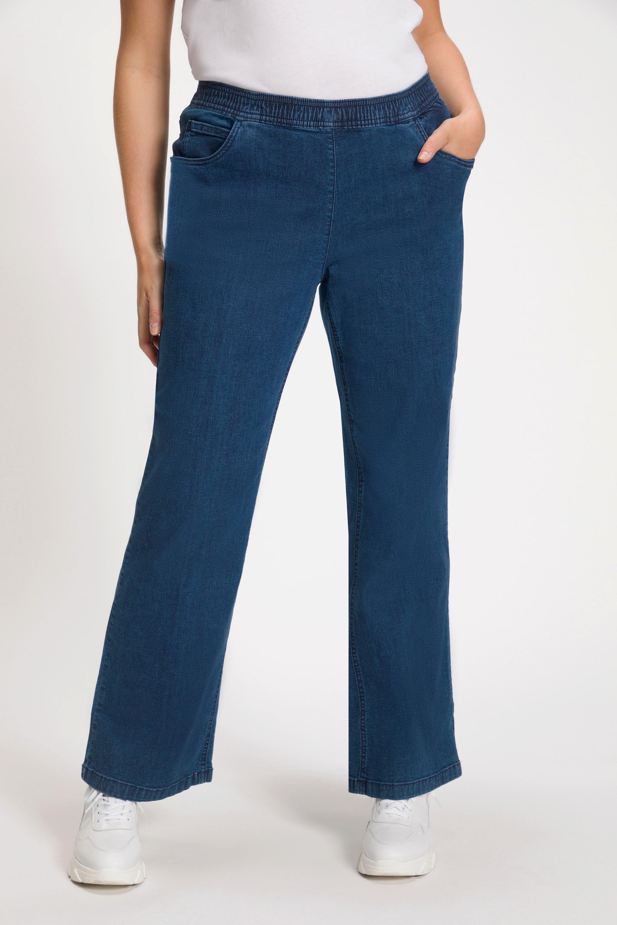 Ulla Popken Mary Weite 5-Pocket Marlene Jeans mit Elastikbund