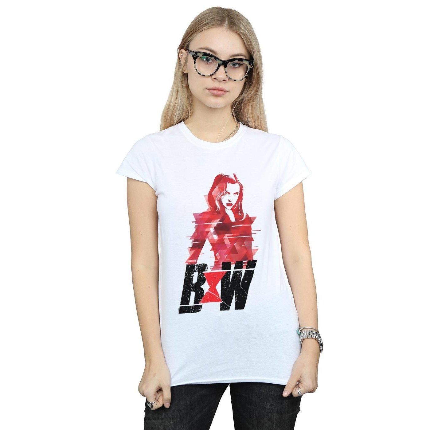 MARVEL Black Widow Abstract Print T-Shirt