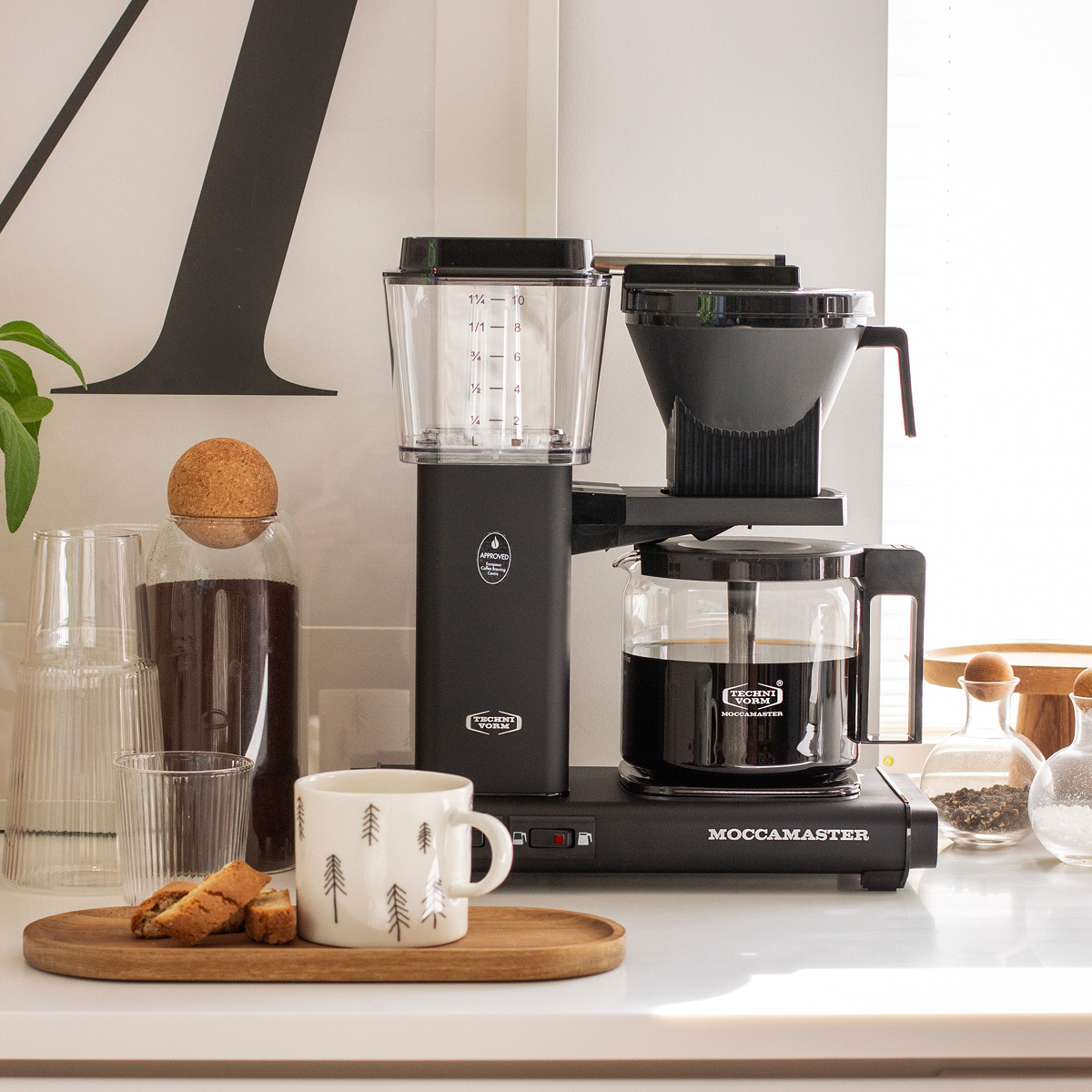 Moccamaster Optio kaffebryggare 1,25 L Matt black