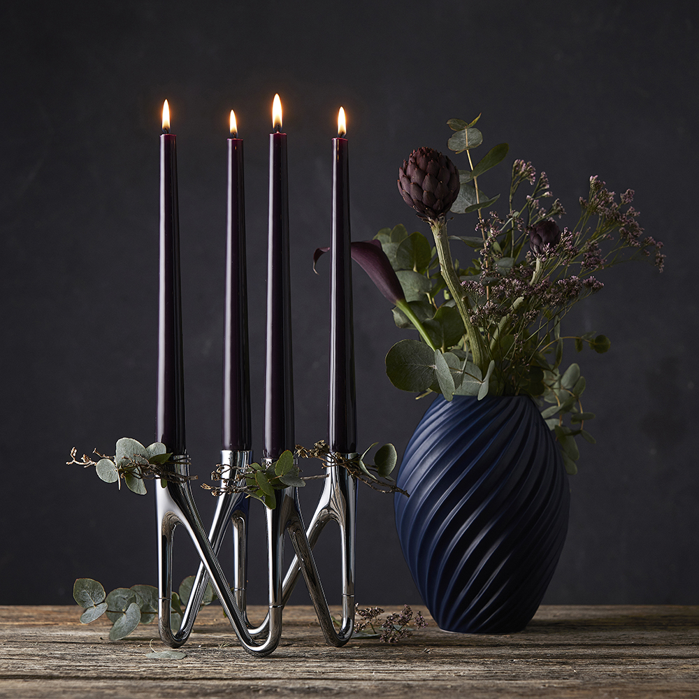 Morsö Roots Ljusstake 4 ljus Krom