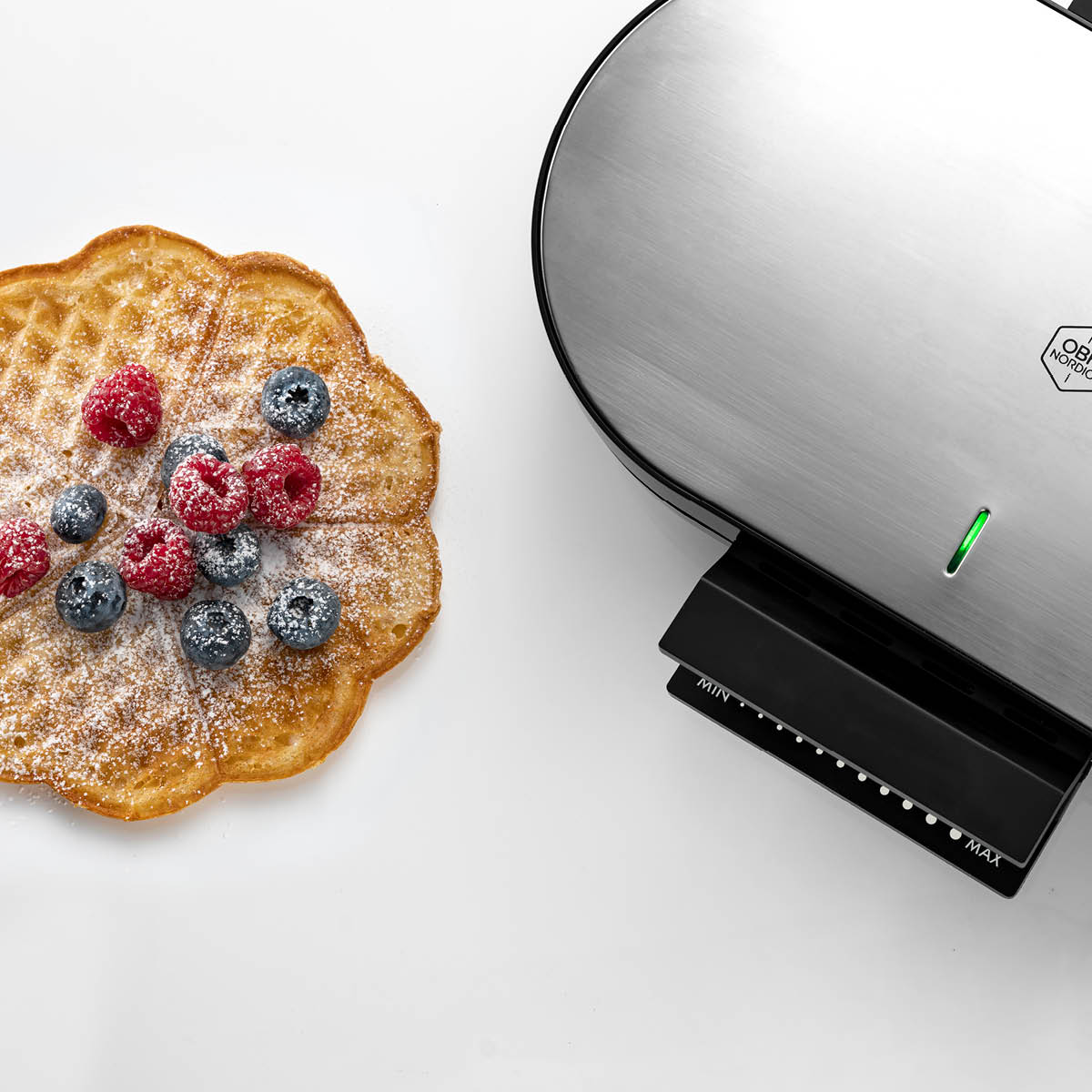 OBH Nordica Prestige Våffeljärn Deluxe Double Stål