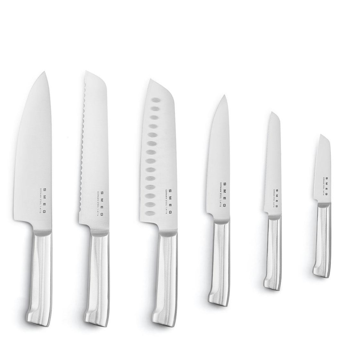 Smeg knivblock med 6 knivar KBSF02 svart