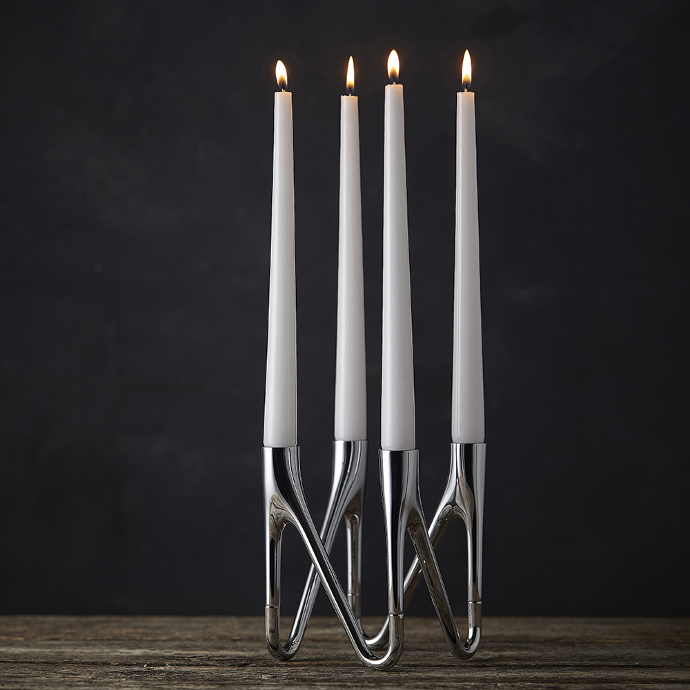 Morsö Roots Ljusstake 4 ljus Krom