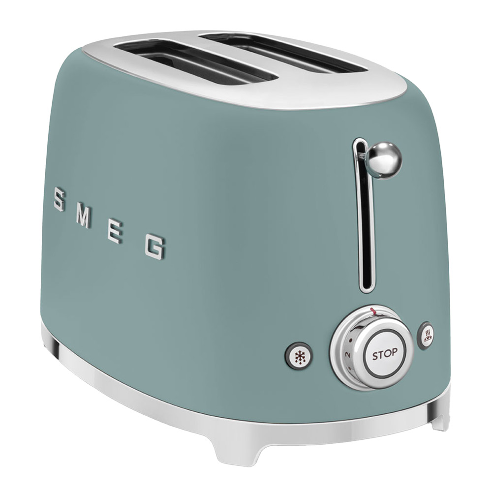 Smeg brödrost 2 skivor TSF01 emerald green