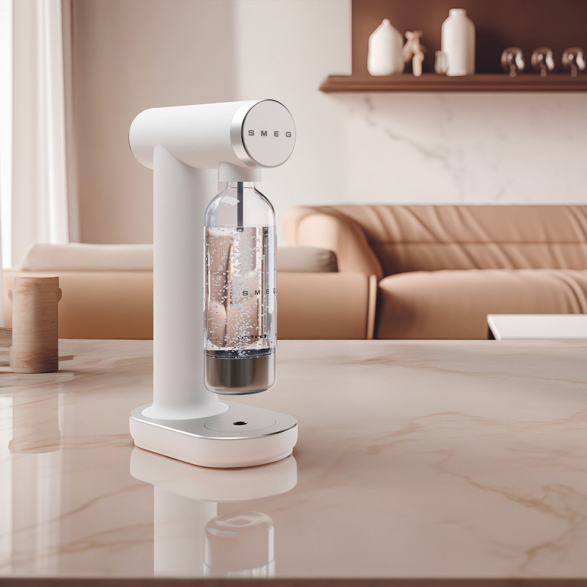 Smeg Collezione SKC01 kolsyremaskin 0,8 L matt vit