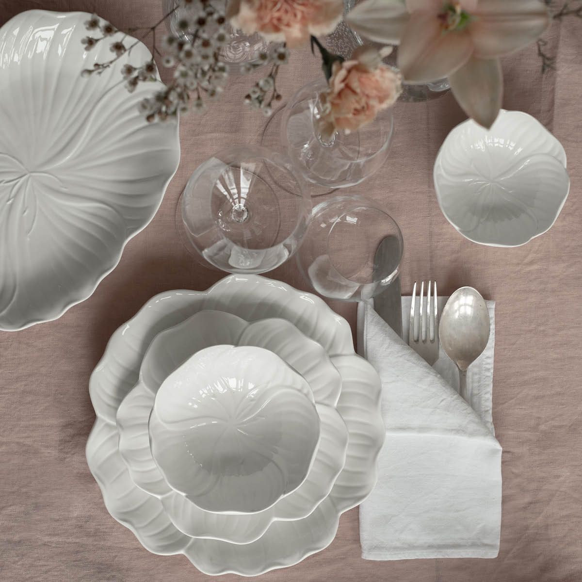 Stiernholm Flora assiett 19 cm vit