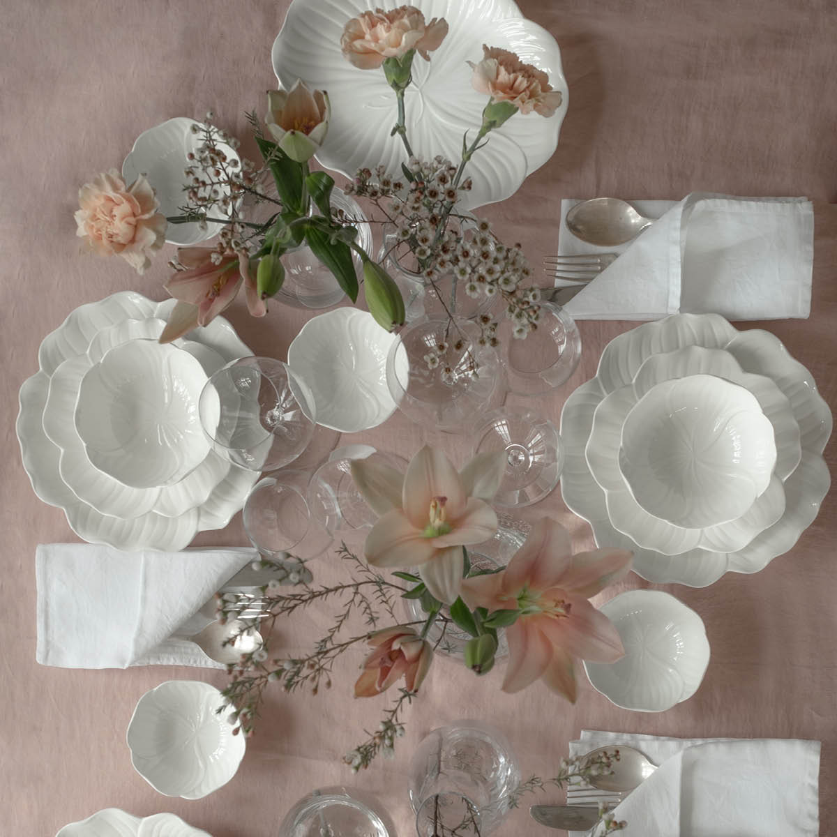 Stiernholm Flora serveringsfat 28x22 cm vit