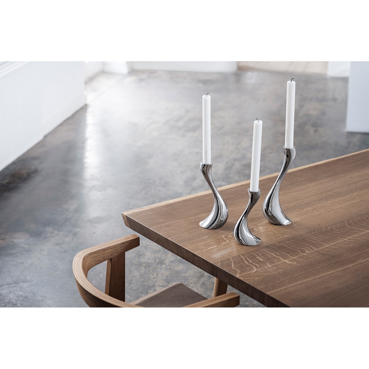 Georg Jensen Cobra Ljusstake 3-pack Rostfri