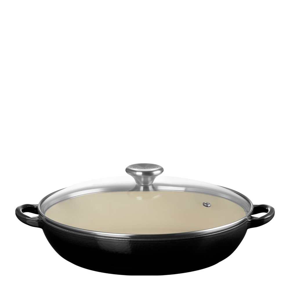 Le Creuset Buffétgryta med glaslock 30 cm 3,5 L Black