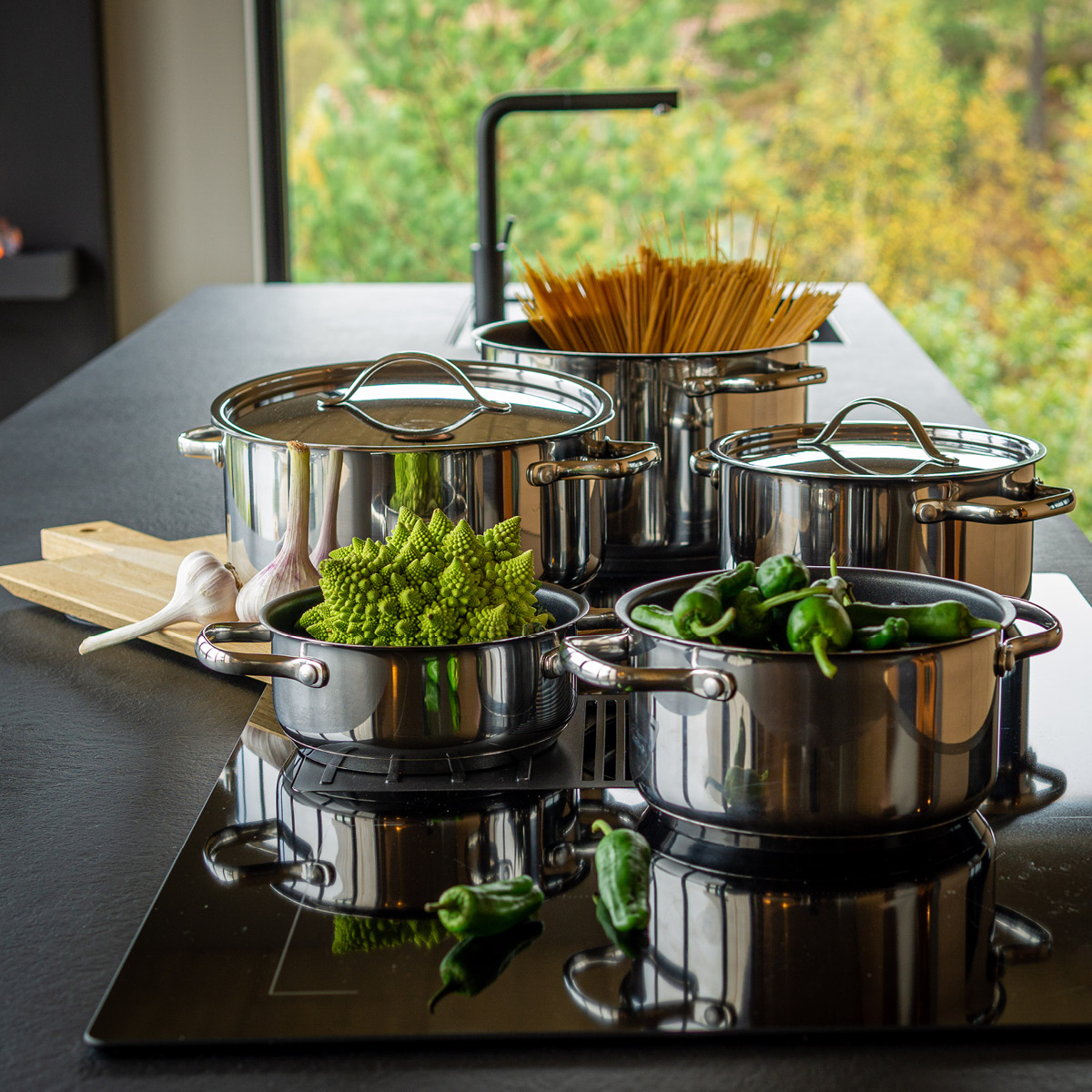 Modern House Rix grytset 5 delar med lock