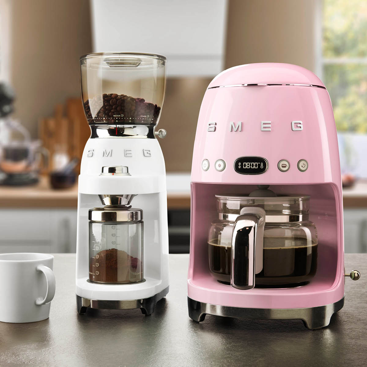 Smeg Kaffebryggare DCF02 1,4 L Rosa