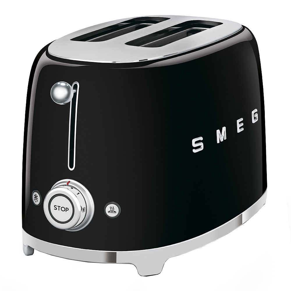 Smeg Brödrost 2 skivor TSF01 Svart