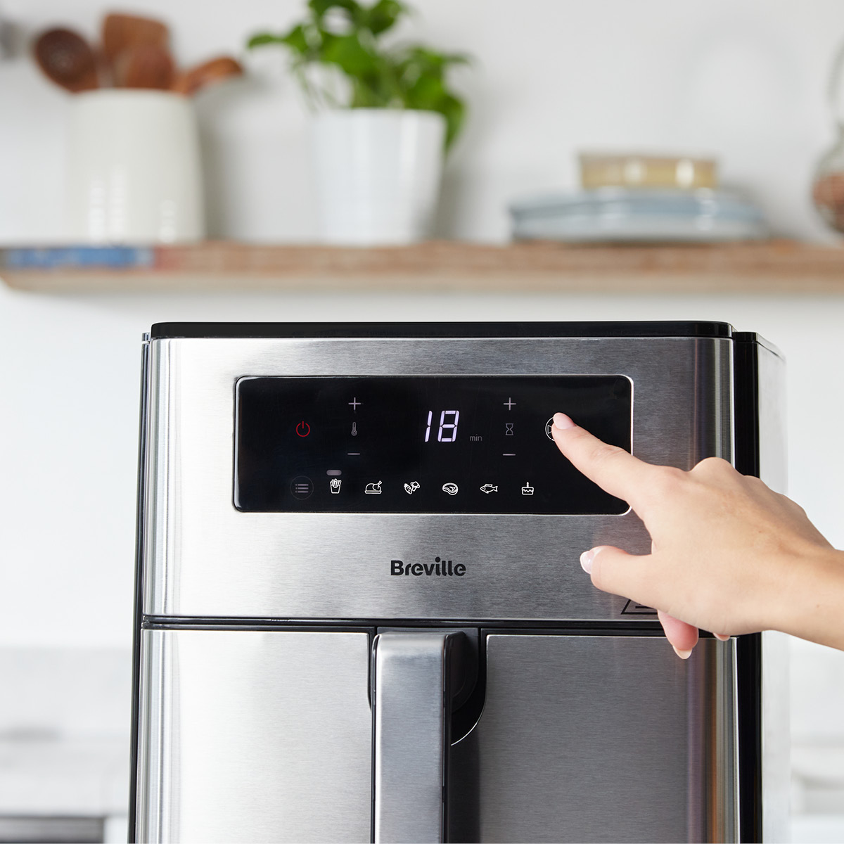 Breville Halo XL 9 L Digital Air Fryer Stål