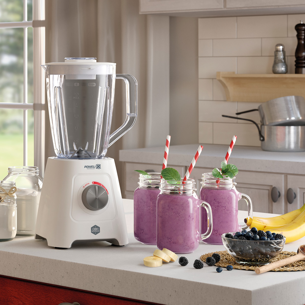 OBH Nordica Blendforce Blender 1,25L Vit