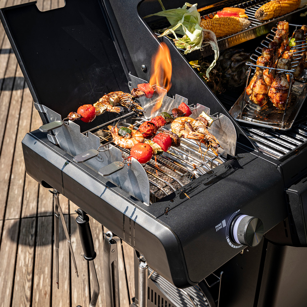 Rösle AllFlame Hero 6 gasolgrill 28000W svart
