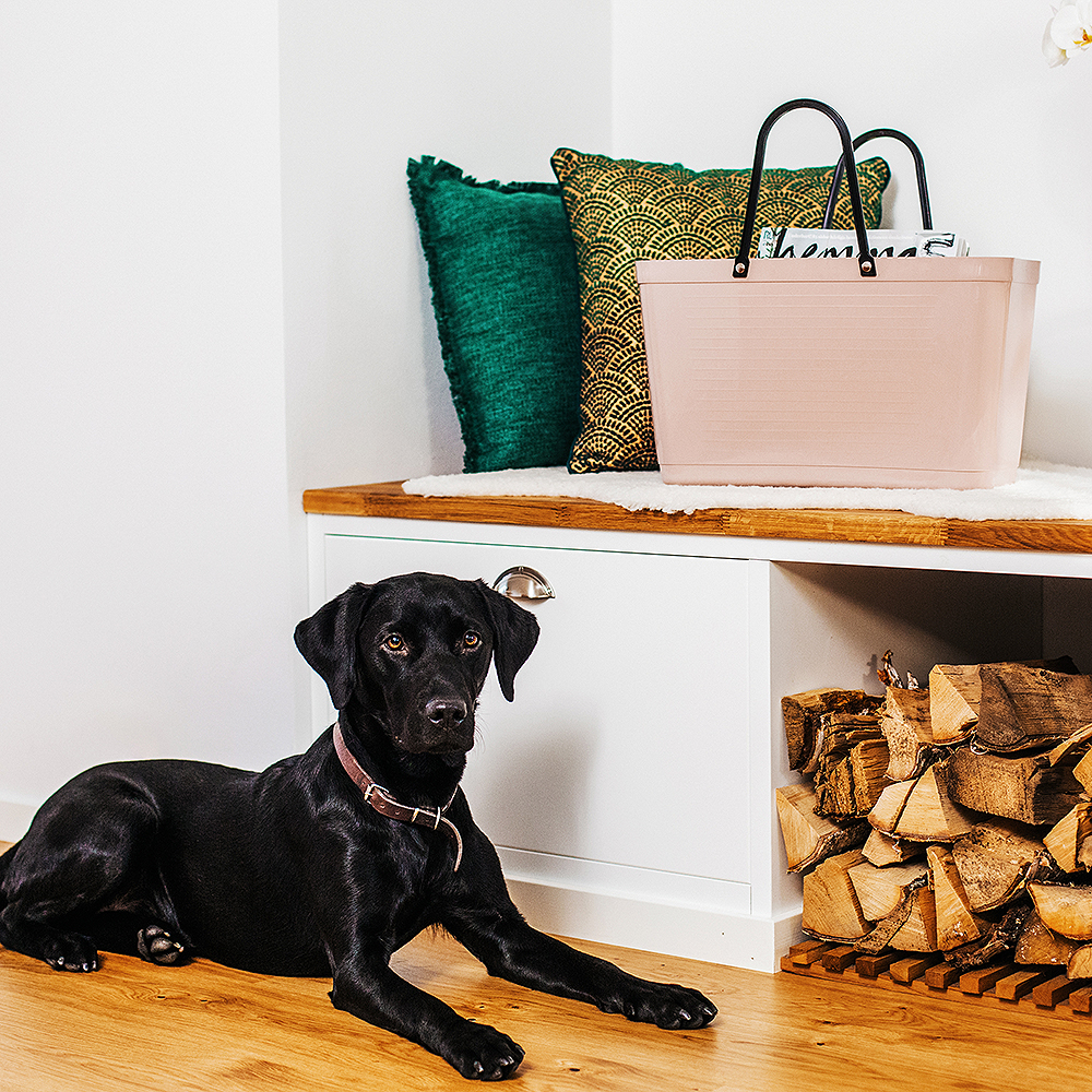 Hinza Green Plastic väska stor 15 L nougat